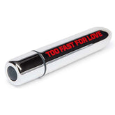 Motley Crue Too Fast For Love 10 Function Bullet Vibrator Silver Personal Massagers